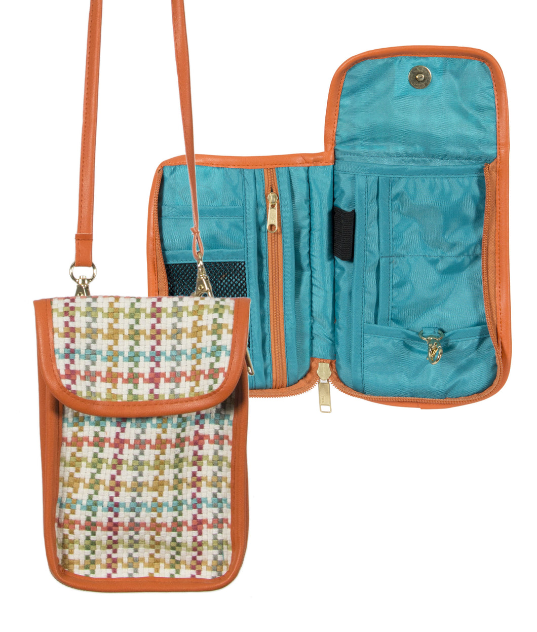 L1036-3125 ID Traveller in Chi Chi Coral. Part of The Cosmetic and Travel, and Totes Collections 5.5