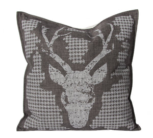 L643-BUCK 20"x20" Chalkboard Pillow with Feather Insert part of the Lady Rosedale Chalkboard Collection