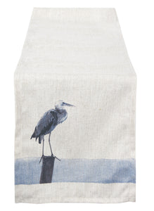 L664R Elements Blue Heron Table Runner